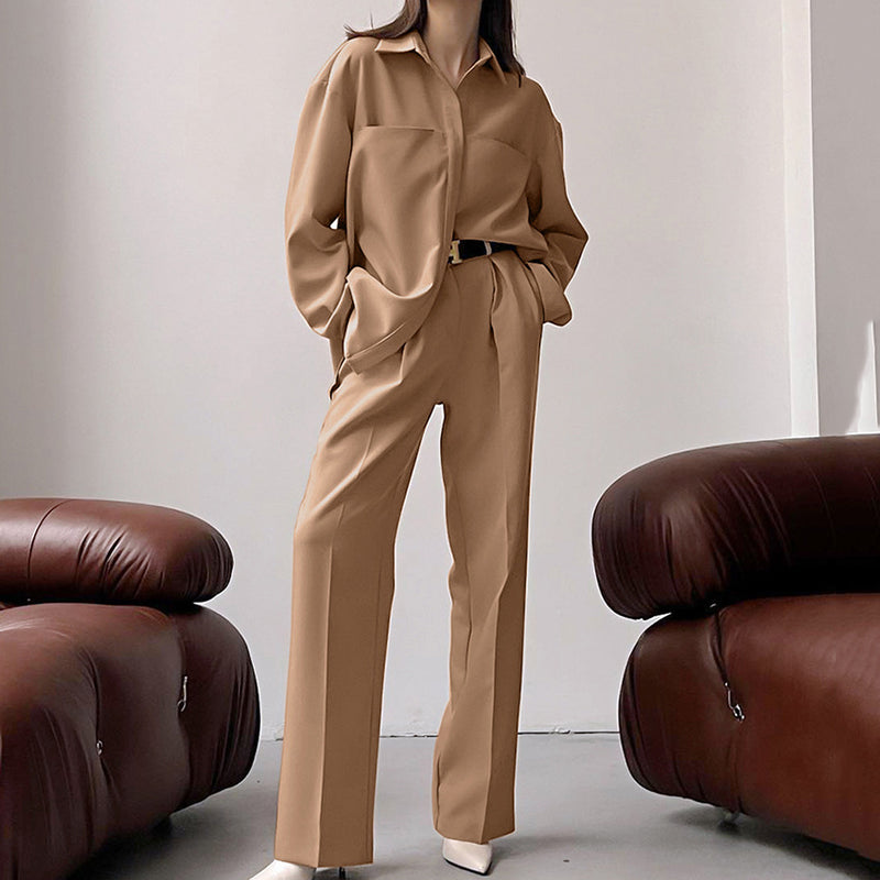 Women Co-Ords Winter Long Sleeve Cardigan Casual Suit Women