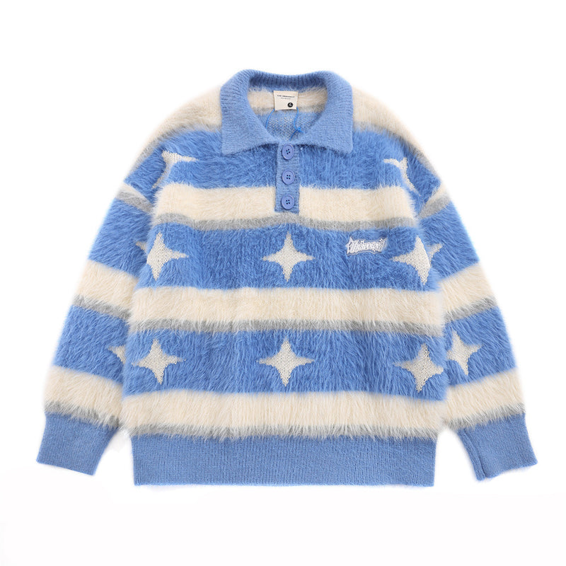 Men Sweater Cross XINGX Jacquard round Neck Cashmere Sweater