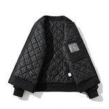 Mens Vintage Jackets Tide Padded Flight Suit Baseball Jacket