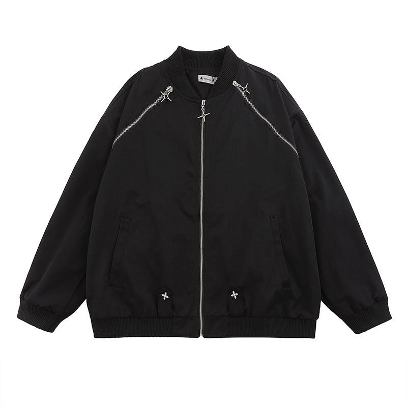 Women Jackets Couple Pilot Jacket College Style Baseball Uniform