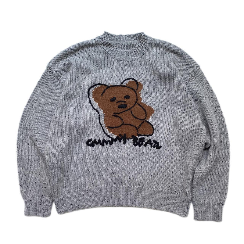 Kapital Sweater Vintage Bear Plush Loose Pullover Lazy Autumn and Winter Leisure All-Match Wool Sweater
