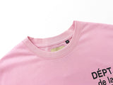 Gallery Dept T Shirts round Neck Short Sleeve T-shirt Pure Cotton