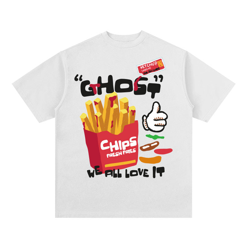 Unisex T-Shirt Spring/Summer Print T-Shirt, Street