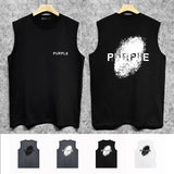 Purple Brand Tank T Shirts Sleeveless T-shirt Vest