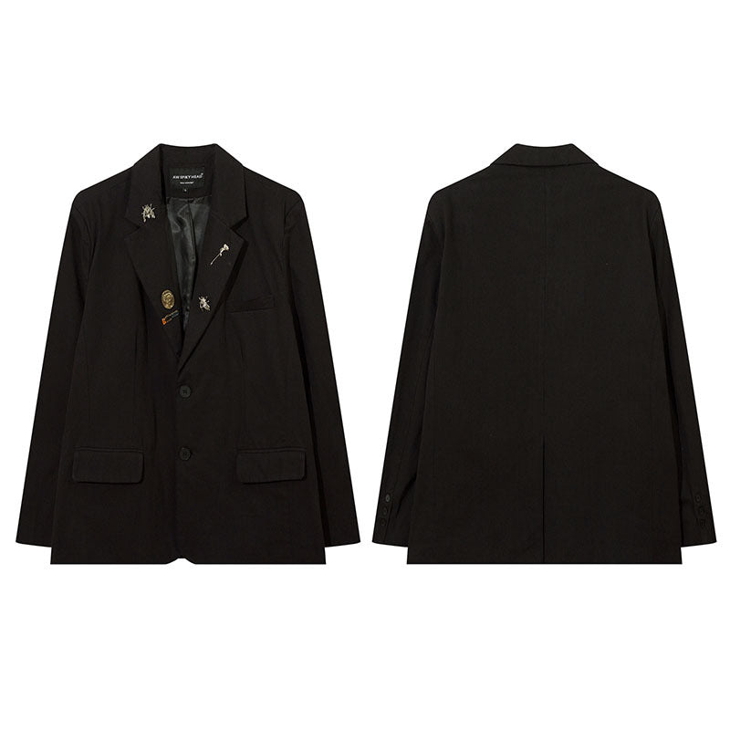 Women Jackets Vintage Oversize Blazer