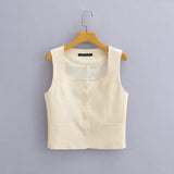Women Vest Short Vest Coat