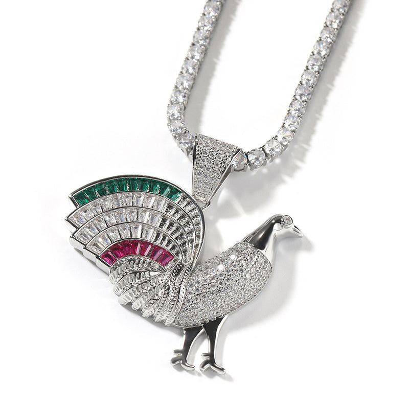 Jewelry Design Diamond Pendant Necklace Animal Jesus Pieces