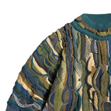 Kapital Sweater Vintage Pingtian Hehongfeng Heavy Industry Three-Dimensional Wave Retro Pullover Sweater