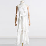 Bohemian Dress French Sleeveless Slimming Elegant Embroidery