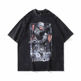 Men T-Shirt Retro Men and Women Loose