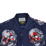 GUILTYPARTIES TIGER Shirts Skull Hawaiian Long Sleeve Shirt