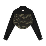 Women Jackets Retro Slimming Camouflage