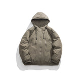 Unisex Coat Outdoor Hooded Padded Cotton Coat
