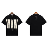 Who Decided War T Shirts Who Decided War Letter Short Sleeve Loose Pop Retro T-Shirt
