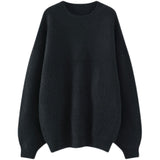 Women Pullover Sweater Retro Loose Sweater