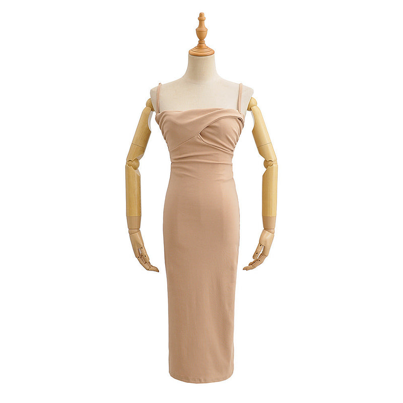 Women Dresses Sexy Pleated Suspenders Dress Summer