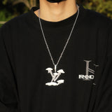 Jewelry Light Luxury English Alphabet Pendant Premium Sense Diamond Lightning Word Up St. Valentine's