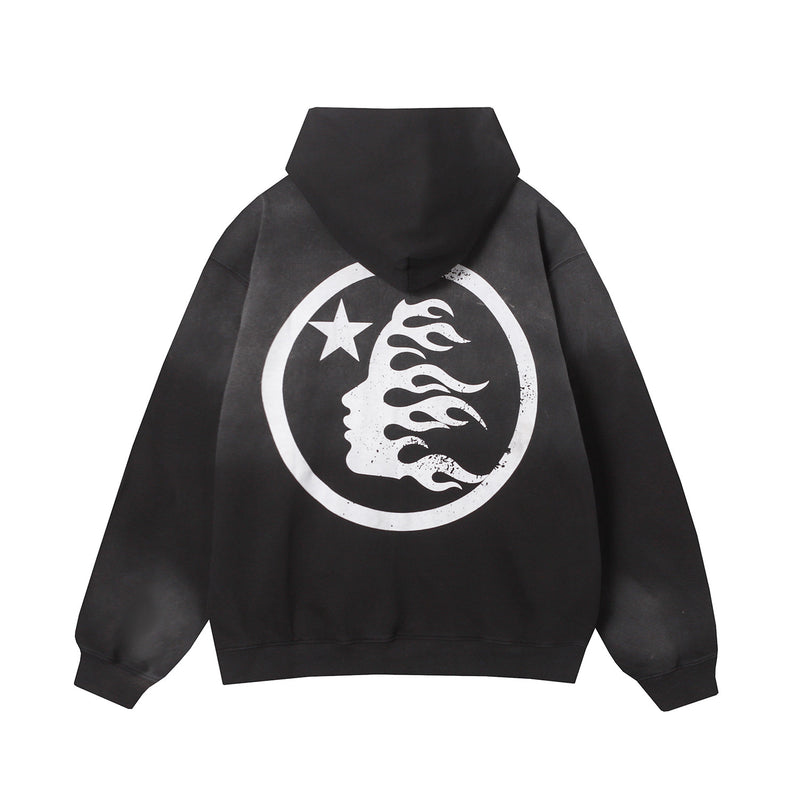 HS Hoodie Vintage Zipper Creative Printing