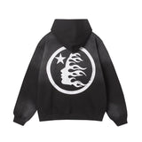 HS Hoodie Vintage Zipper Creative Printing