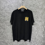 Amiri T Shirt Tiger Pattern Letter Print Casual round Neck Short Sleeve T-shirt