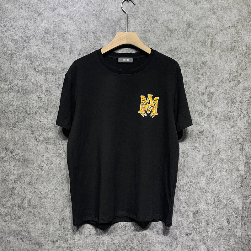 Amiri T Shirt Letter Print Casual Hip Hop Short Sleeve T-shirt