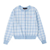 Ralph Lauren Knitted sweaters RL Pony Embroidered Checked Knitted Cardigan Crew Neck