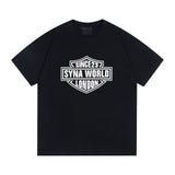 Synaworld T Shirts central cee Short Sleeve Classic Letter Print Loose Casual T-Shirt