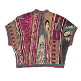 Kapital T Shirt Pingtian Hehong Vintage Knitted Sweater Pullover Loose Short Sleeve Vest