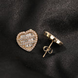 Earrings Zircon Hearts Earring St. Valentine's Spectrum