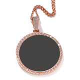 Jewelry Hip Hop Pendant Gold Silver Rose Gold Round DIY Pendant Necklace Animal