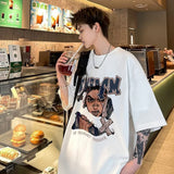 Men T Shirt Cotton Summer Loose Casual