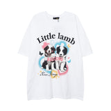 Men T-shirt Border Collie Printed T-shirt Loose Casual