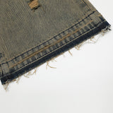 Men Jeans Ripped Leisure Raw Edges