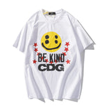 CDG Be Kind T Shirt  Smiley Face Print Street