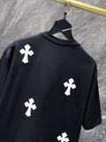 Chh Chrome Hearts T Shirts Pocket Handmade Button Casual Short Sleeve T-Shirt