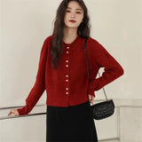 Women Knitted Cardigan Sweater