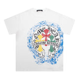 CHH Chrome Heart T Shirts Crowe Cross Horseshoe Hot Diamond T-Shirt Short Sleeve