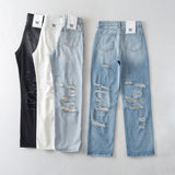 Women Jeans Hot Girl Loose Slimming Summer Distressed