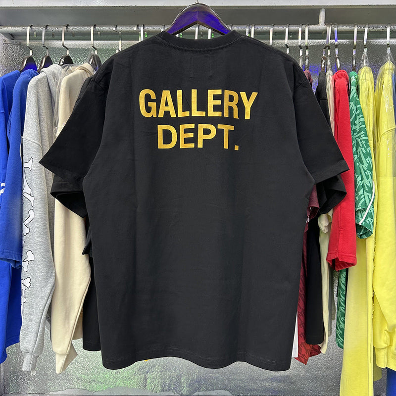 Gallery Dept T-Shirt Lightning Giraffe Bronzing Letter Short Sleeve T-Shirt