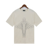 Who Decided War T Shirts Who Decided War Washing Water Old Alphabet Printed Short Sleeves