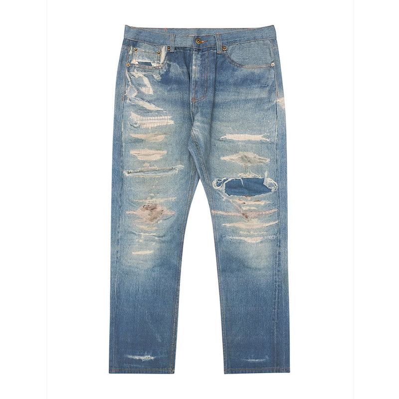 Men Jeans Fashion Loose Denim Trousers