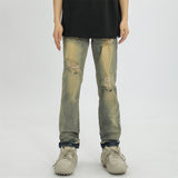 Men Jeans Ripped Slim Fit Casual