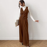 Women Co-Ords Retro Sleeveless Vest Fashion