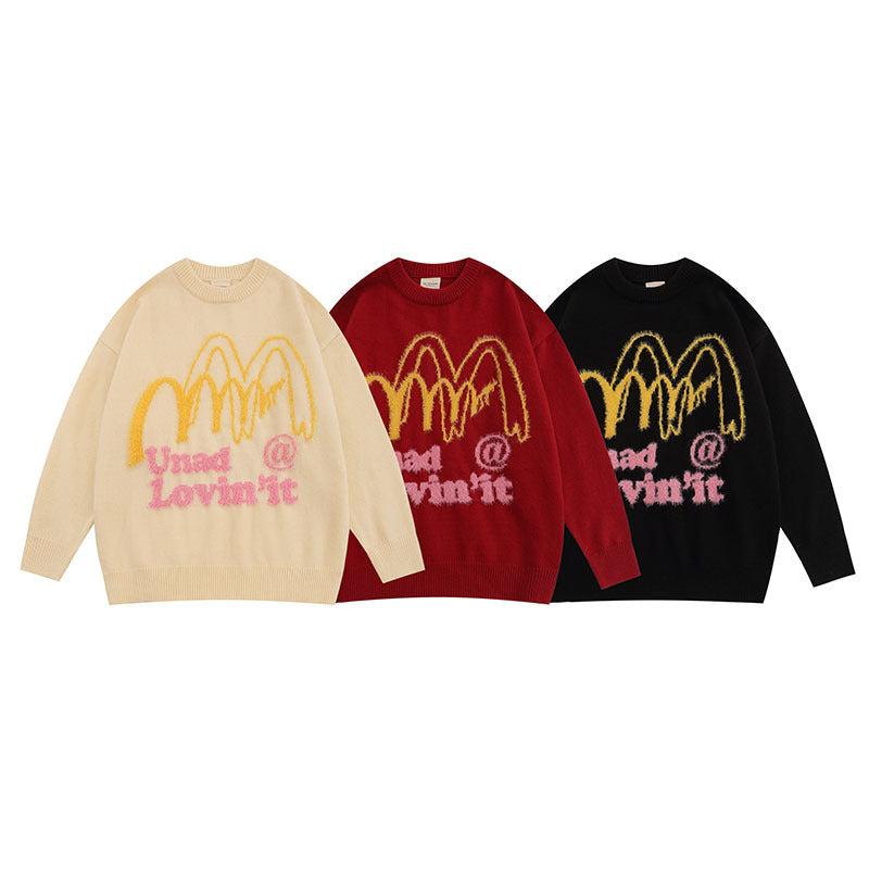 Women Sweater Couple Knitted Top