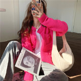Women Knitted Cardigan Loose Fashionable Knitted Cardigan