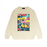 Purple Brand Long Sleeve T-Shirt Fashion Loose Long Sleeve Top