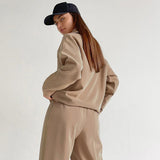 Women Co-Ords Winter Long Sleeve Pullover Hoodie Trousers Casual