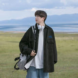 Men Shirts Loose Casual Jacket
