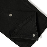 Men Jeans Pleated Stitching Fastener Decoration Loose