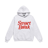 Men Fleece Lined Hoodie Autumn and Winter Embroidery Letter Hooded Sweater Men Oversize Loose Casual